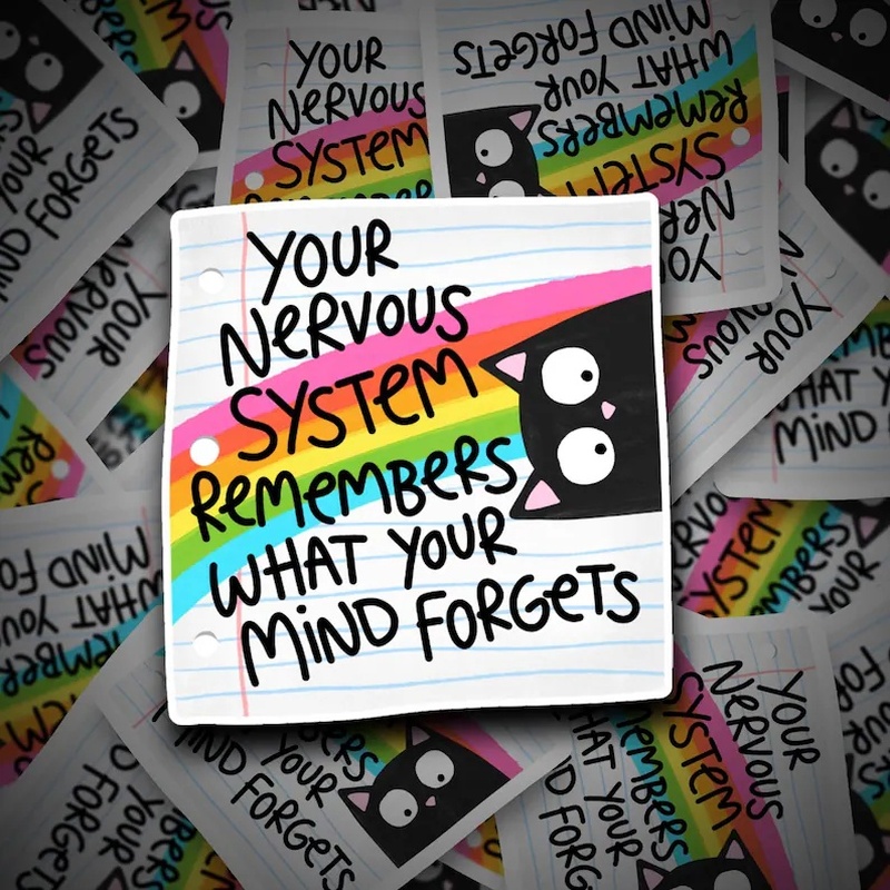 TEMU 2d Flat Sticker- System Sticker Overwhelmed Motivational Sticker Mental Health Sticker Overstimulated Anxiety Stressed Sticker Mp3 Player Decal,