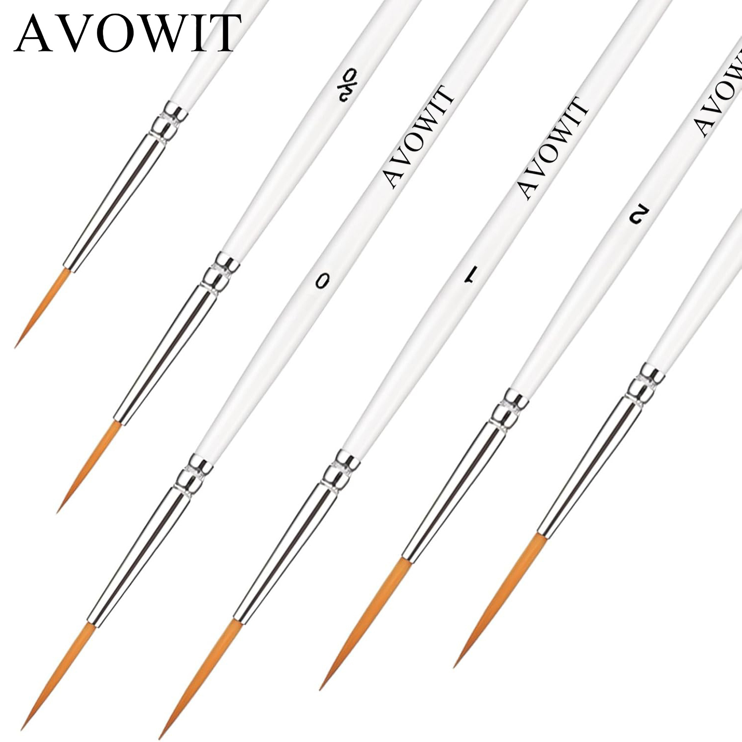 E-shop AVOWIT 6-teiliges Set hochflexibler Eyeliner-Pinsel mit superlangen, dünnen Pinseln. Ideal für die Erstellung feiner Striche und Konturen. Diese