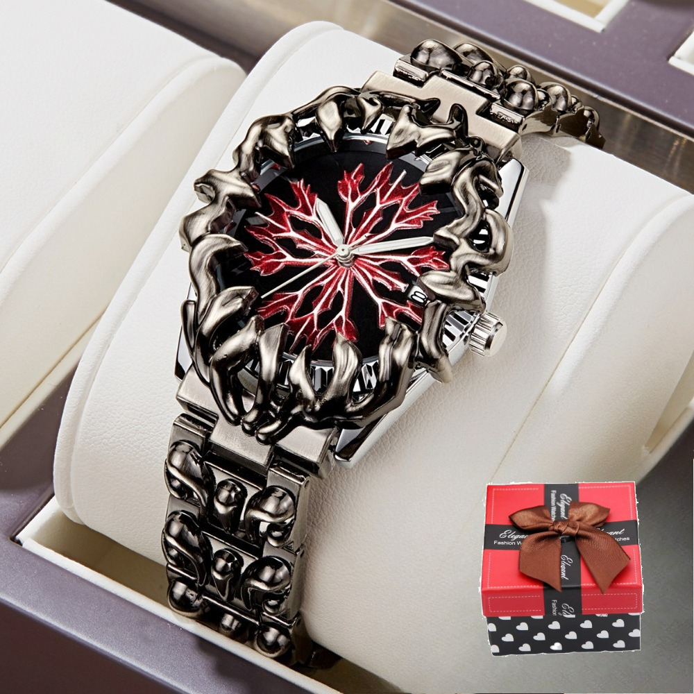Image of Fashion Men's Watch, Irregular Claw Men's Wristwatch, Sports Style, Motorcycle Style, Suitable For And Commuting. Ideal Gift For Back-to-, Birthdays, Valentine's Day, And Christmas, In A Gift Box.