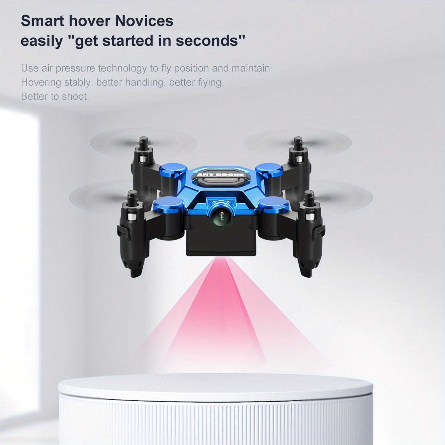 Foldable Drone 4K Camera, FPV Drone for Kids and Adults, Beginner Mini Drone Pocket FPV Quadcopter with 360° Flip.