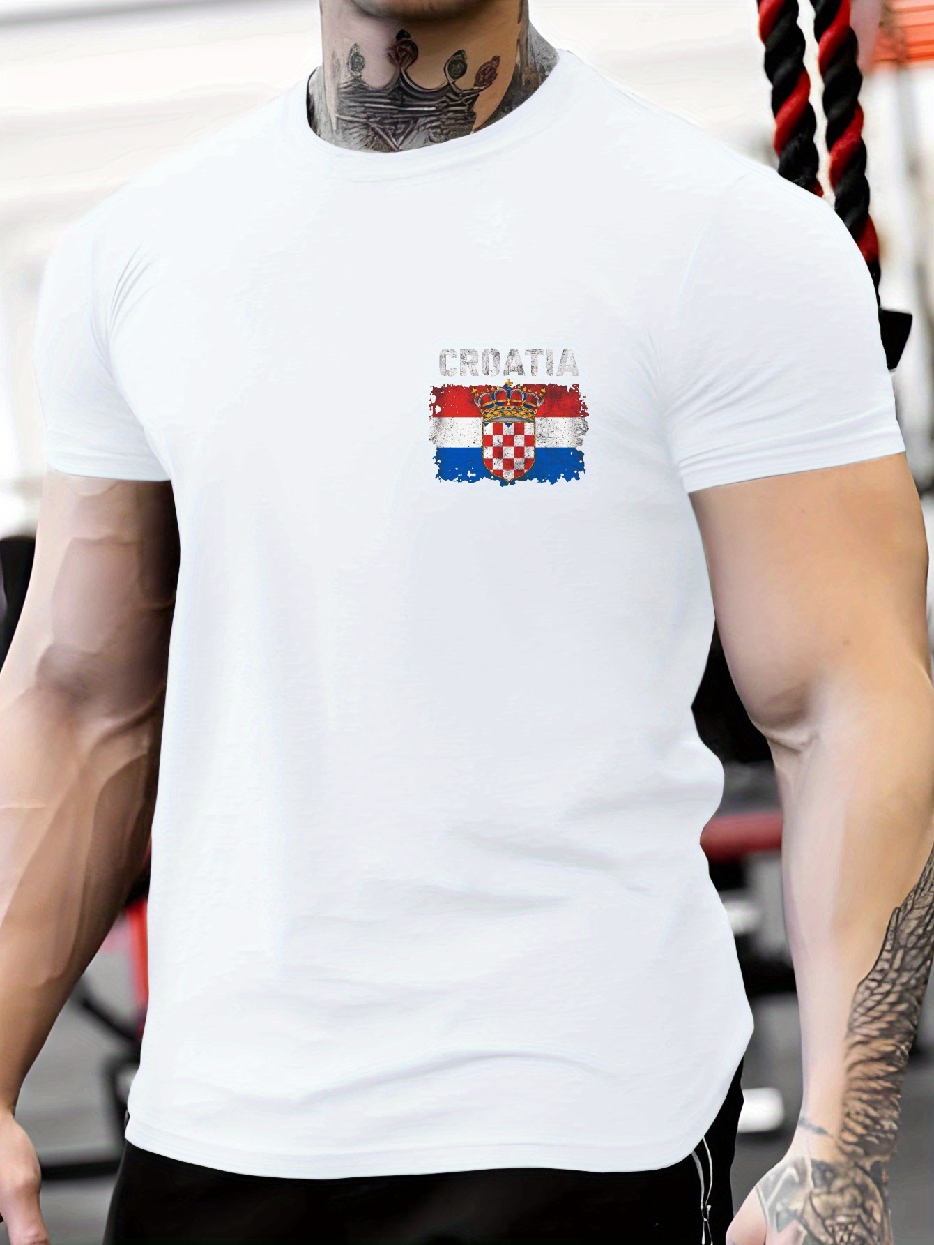 croatia flag print tee shirt tees men casual short sleeve t Temu