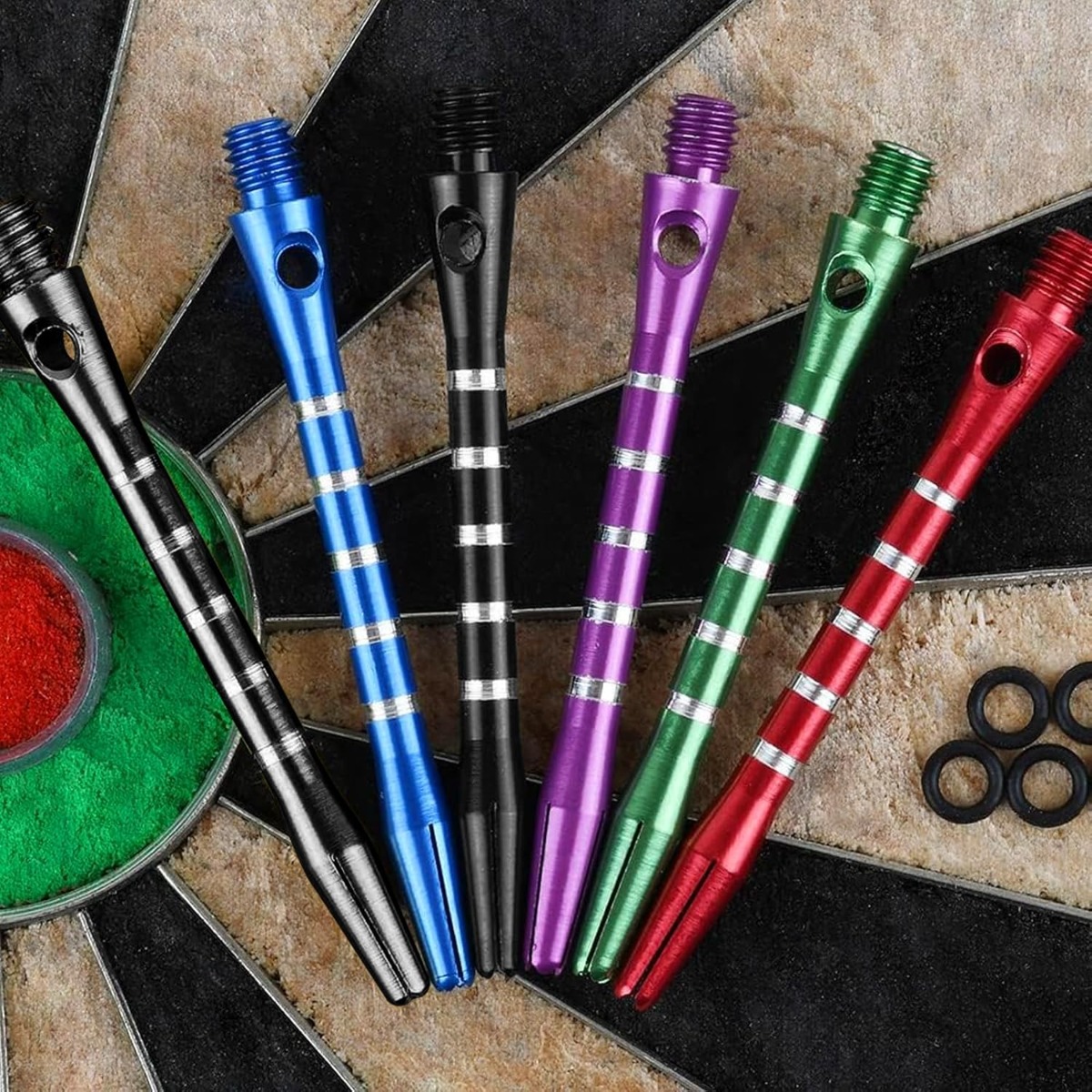 30 stuks Aluminiumlegering Dartschachten, 50/53mm Dart Onderdelen