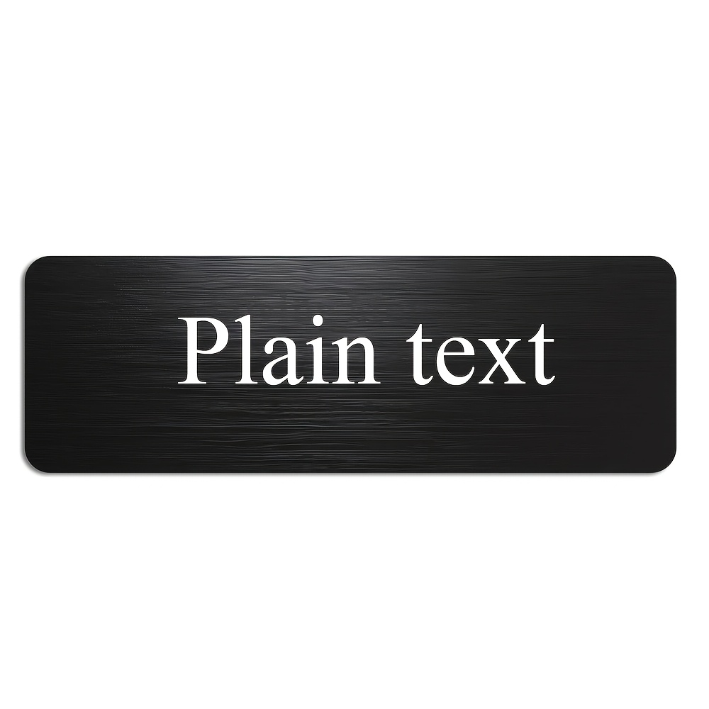 TEMU Custom Products: Engraved Nameplates, Personalized Name Tags, 1-inch X 3-inch Size, Trophy Engraving Plates, Stainless Steel Nameplates, Custom