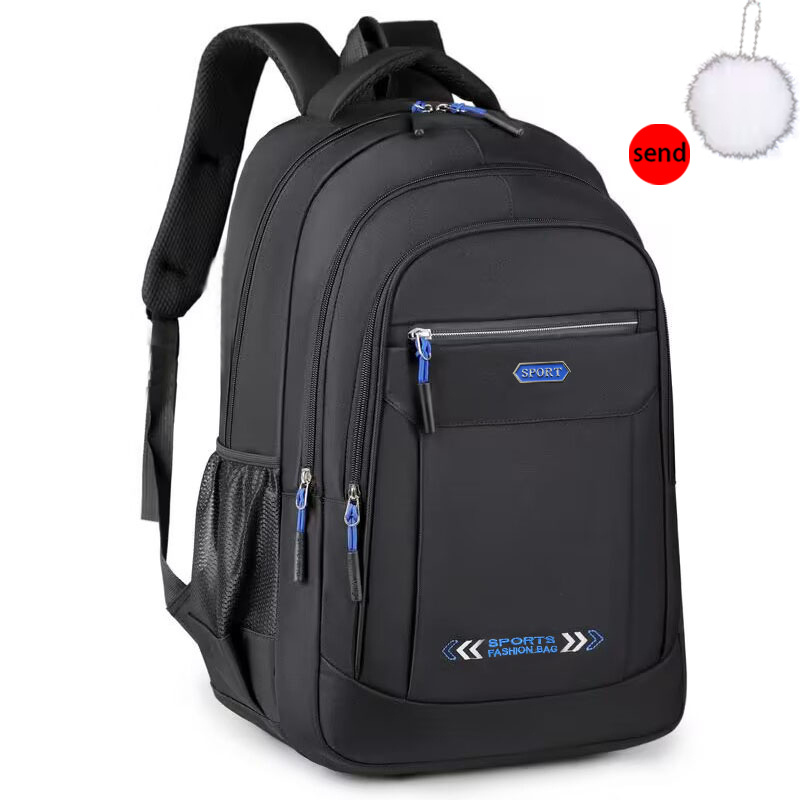 TEMU Hiking Backpack - [1 Bag 1 Pendant] Back To Backpack Premium Leisure Business Travel Backpack Large Capacity Fashion Leisure Backpack [zipper