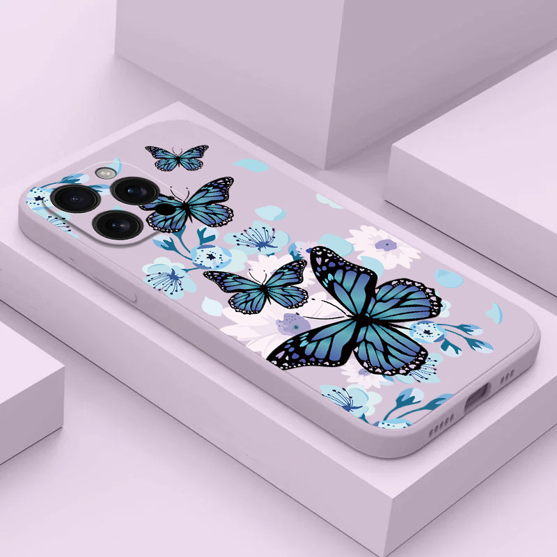 TEMU Phone Case: Suitable X9a/b/c/d X8 B X7bd X5c Plus Tone & Flowers Phone Case Fresh Hand-painted Drop-proof Cover Gentle Premium Women's Style