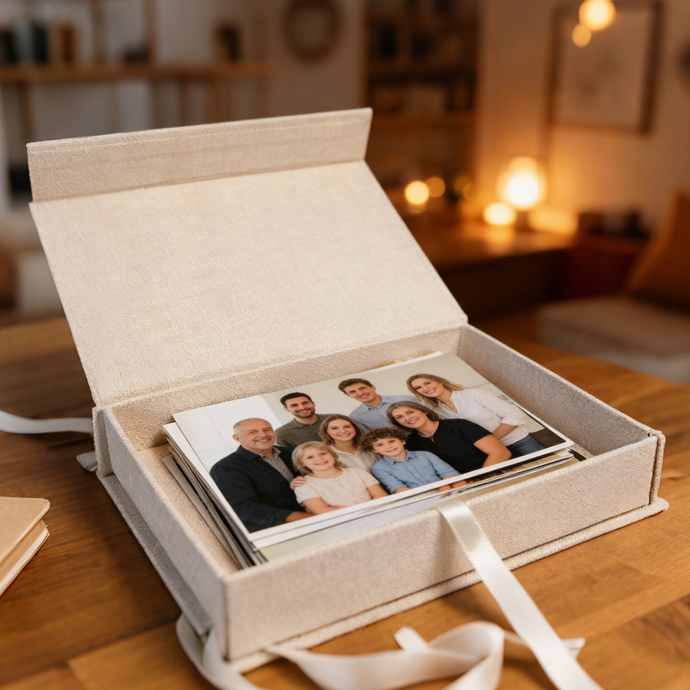 E-shop 1 Stück stapelbare Foto-Aufbewahrungsbox mit Deckel, Geschenkverpackungsbox, Schmuckorganizer, -Ablagebox, Aufbewahrung für