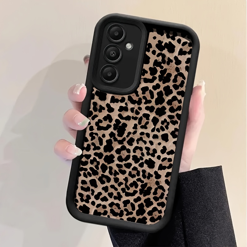 TEMU Phone Case - Small Leopard Print Pattern Ladder Phone Case Suitable For Galaxy S25ultra/s25plus/s25/s24ultra/s24plus/s24 Fe/s24/s23ultra/s23