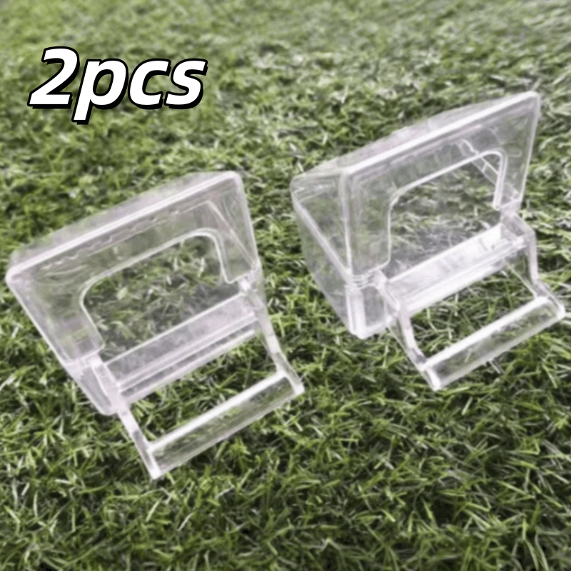 TEMU Set Of 2 Transparent Anti-overflow Bird Feeders, Hook-mounted Bird Feeding Trays, Parrot And Sparrow Feeders, Easy-to-clean Pp Plastic Bird