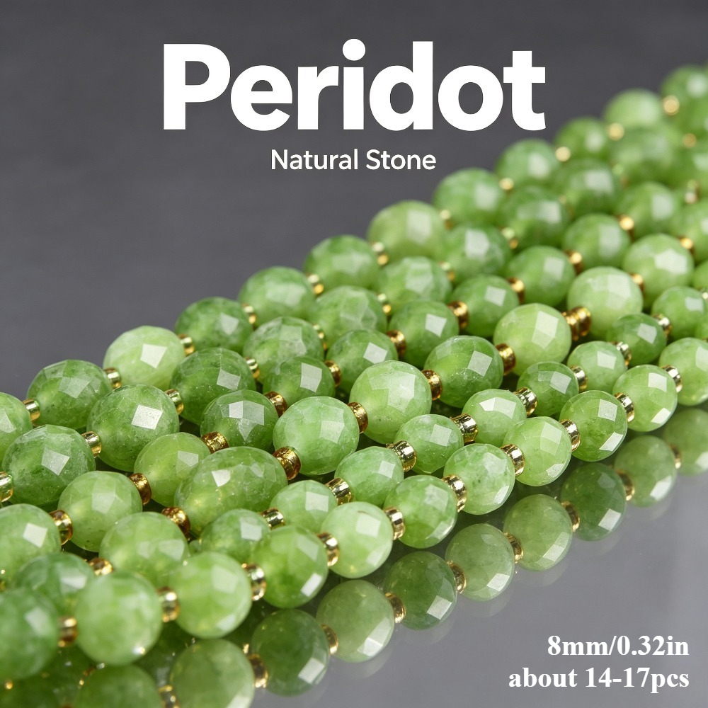 TEMU Perline AA in Verde - Sfaccettate Adatte per Creazione di Gioielli Fai da Te, di Autentiche per Bracciali, Collane, Orecchini, Accessori, Regali