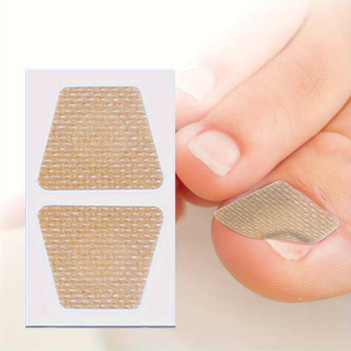 100pcs oil nail repair patches for weak yellow thick broken discolored toenails invisible under shoes daily use strengthens nails home pedicure care durable health
