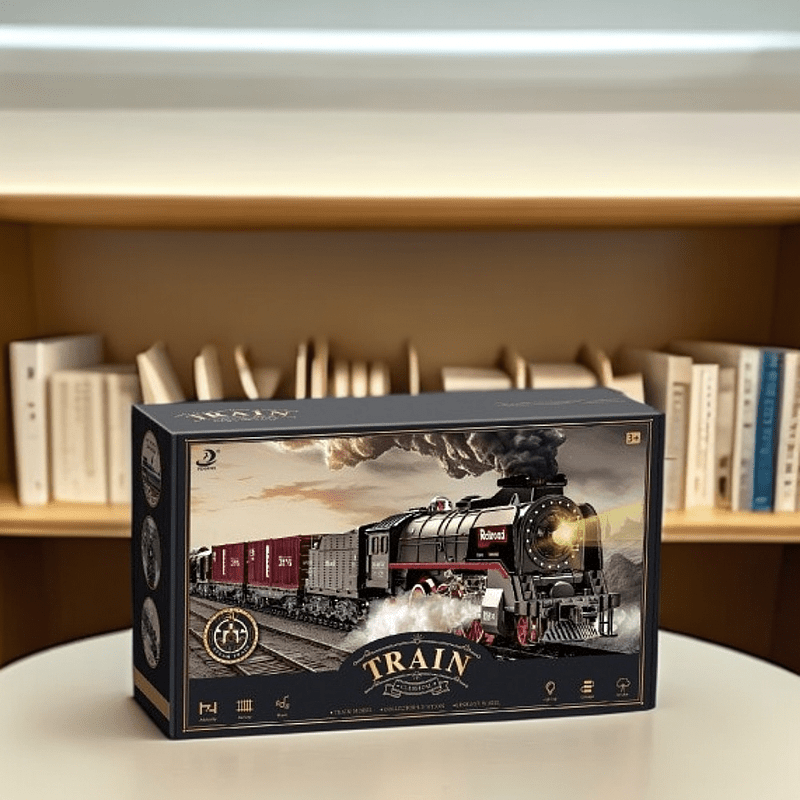 627B Retro Classic Train Set with Collectible Value, Luxury Tracks & Carriages, Lights Sounds Smoke - Ideal Gift for 3+ Kids Toys for Kids Valentines Day Gifts Kids Toys Games