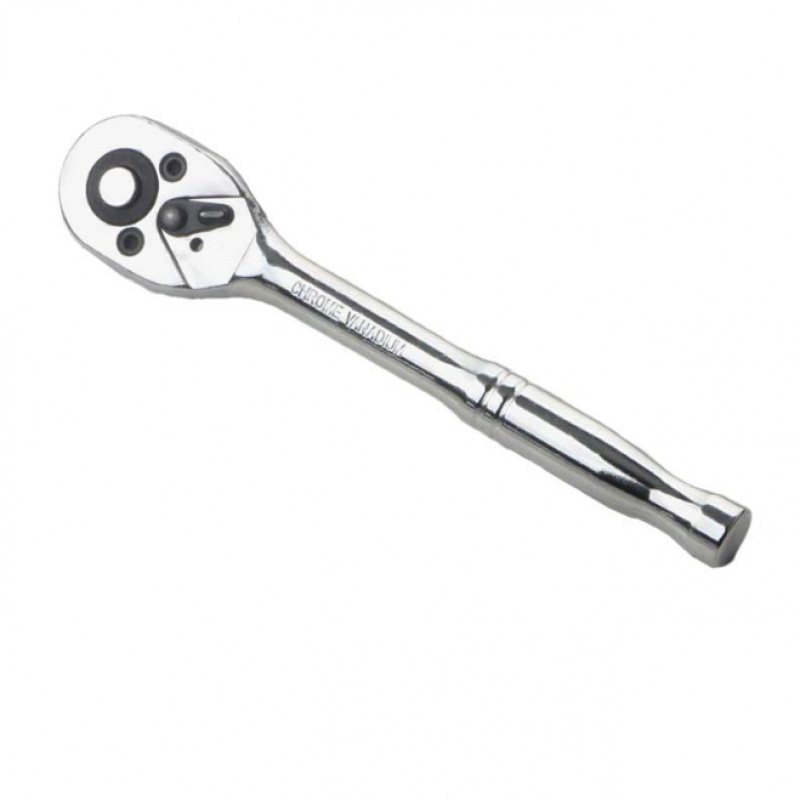 TEMU 72-tooth Ratchet Wrench, Extended Handle, 1/4-inch Drive Option, Heavy-duty Metal Construction, Ergonomic Grip For Automotive And Projects,