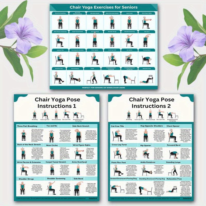 Chair Printable Stretching Exercises For Seniors Elderly Chair Yoga