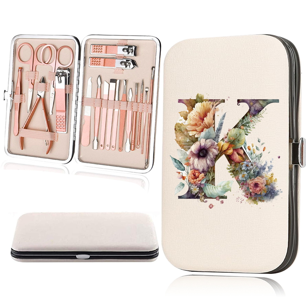 18pcs Essential Travel Nail Clipper Set with Organizer Case