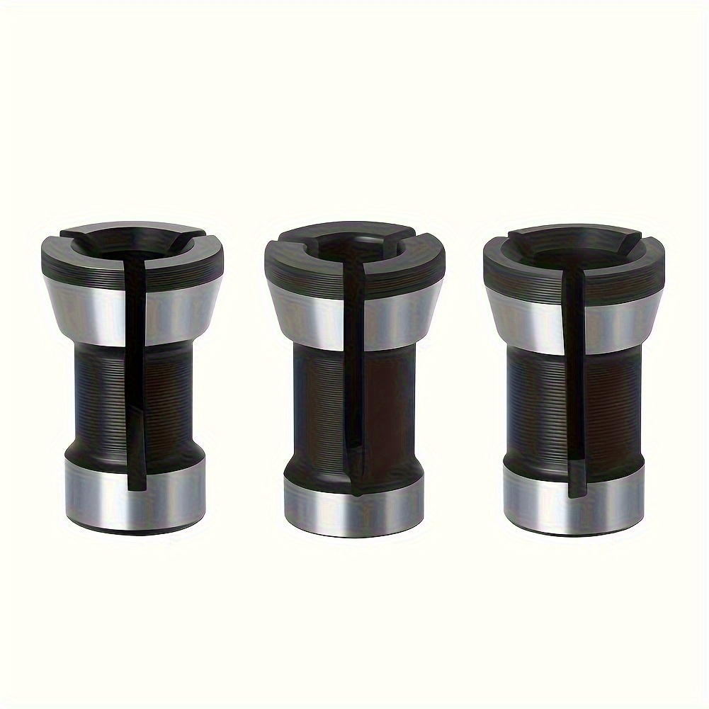E-shop 3-teiliges Fräserfutter-Set, Stahl-Fräsfutterspangenverlängerungen, 6mm, 6., 8mm, Kompatibel mit Trimm- und Fräsgeräten, für