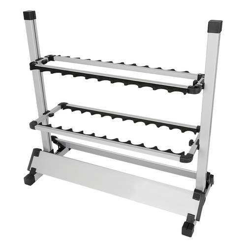 24 supports de canne à pêche en daluminium, support de canne à pêche portable en daluminium, 72 cm x 32,5 cm x 72 cm