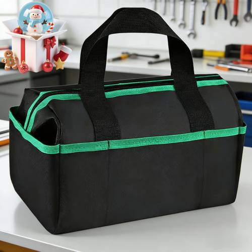 35 81cm tool kit organizer bag tools not included 14 1 inch tool case multi compartment and zipper closure reinforced construction suitable for electricians plumbers daily maintenance industrial and home
