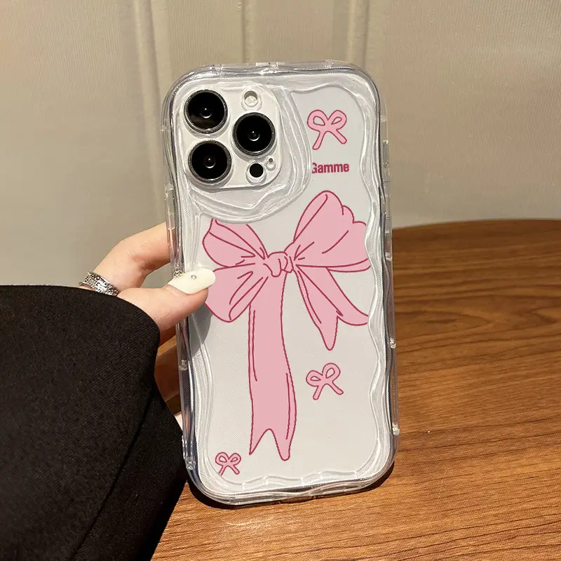 1pc pink bow phone case 2025 fashionable new - Temu 1pc pink bow phone case 2025 fashionable new - Temu