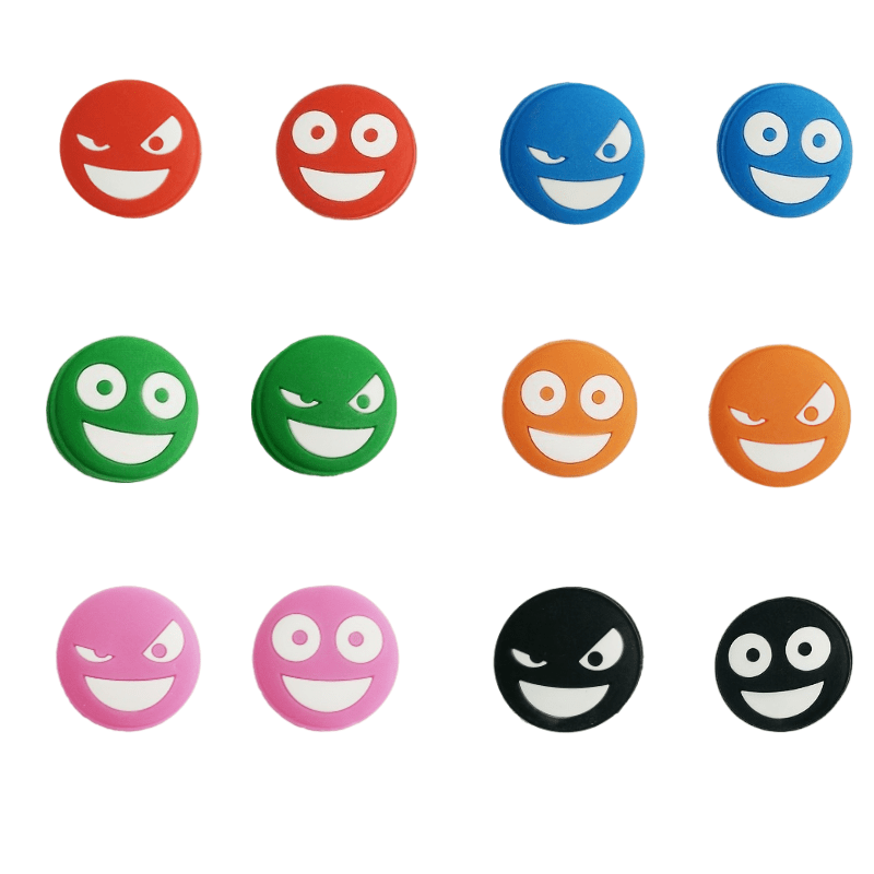 12pcs Double-faced Silicone Tennis Racket Vibration Dampeners - Colorful & Fun Gift For Tennis Players, Mixed Color