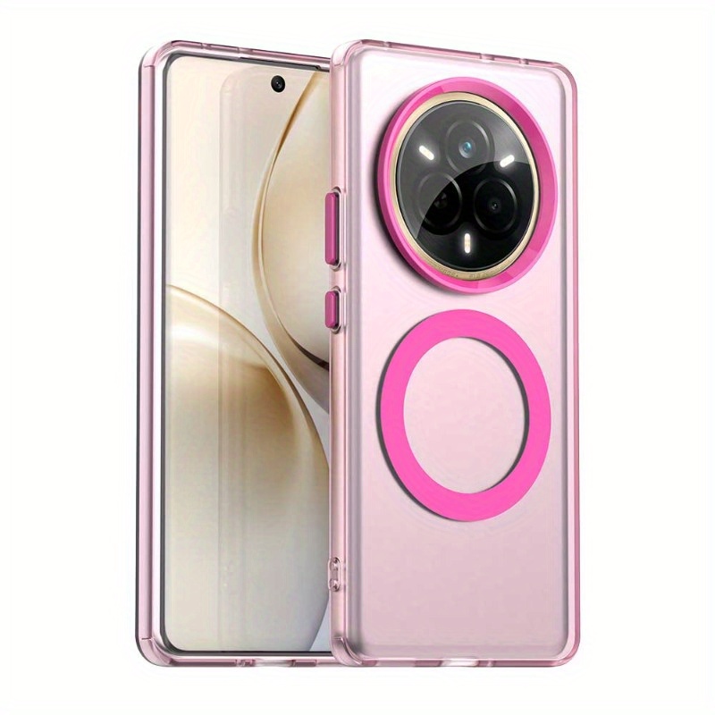 TEMU Phone Case: Magnetic Effect, Suitable For Wireless Charging; Matte Texture, Wear- And Durable;durable And Drop ;, Simple And Beautiful;suitable