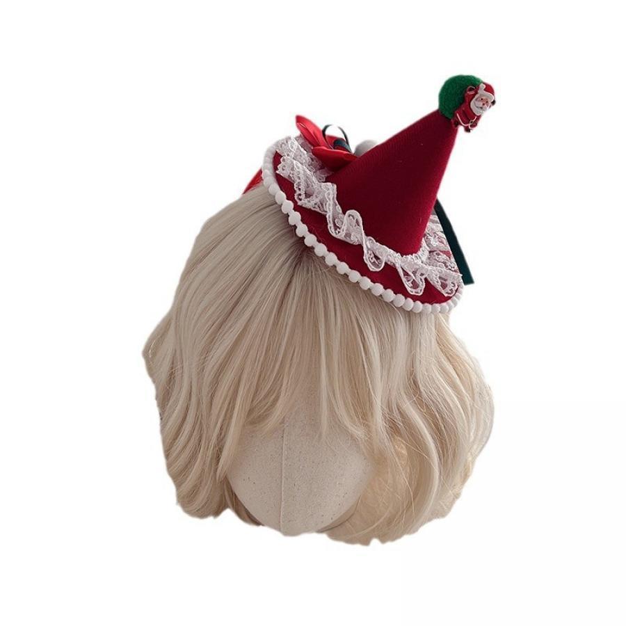 christmas fascinators for women tea party hat red green xmas  display picture 1