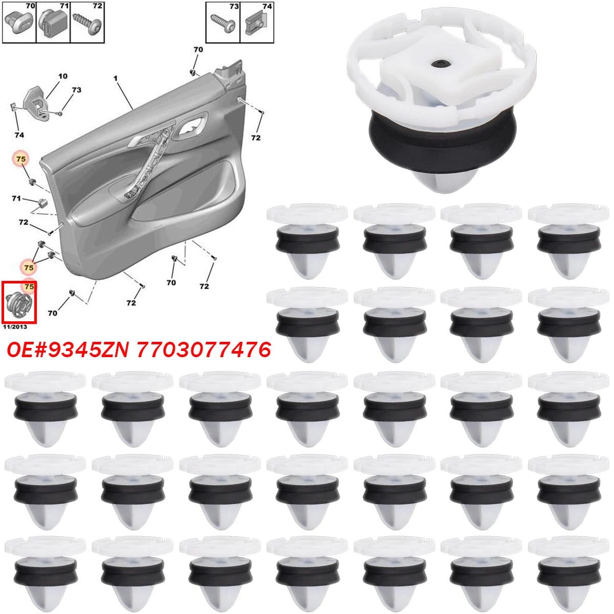 TEMU 42 stuks Interieur Deur Trim Paneel Kaart Retainer Clips 7703077476 9345ZN voor Renault Megane Clio Duster voor 308 508 Citroen C4 DS4, Auto