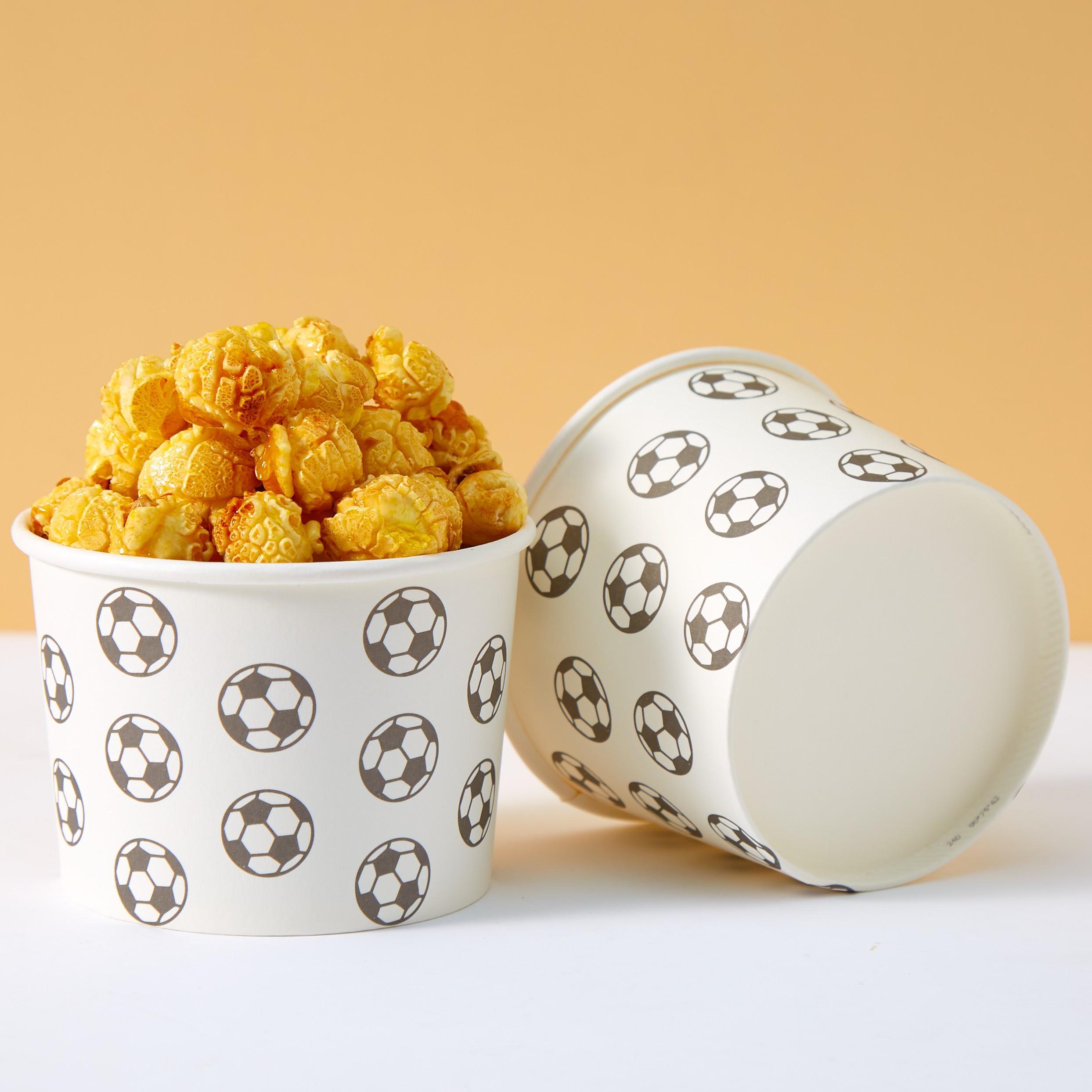Soccer Event 2026, 10/25pcs White Soccer Paper Bowls, Soccer Paper Cups, Snack Boxes, For Birthday Parties, Family Parties, Picnics, Restaurants, Takeout Tableware Supplies