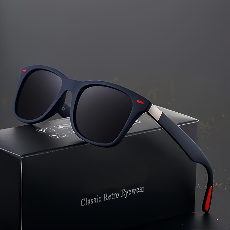 unisex retro glasses   blue frames lightweight vintage eyewear for men women classic retro style non decoration for everyday formal events ideal gift for birthday anniversary special occasions