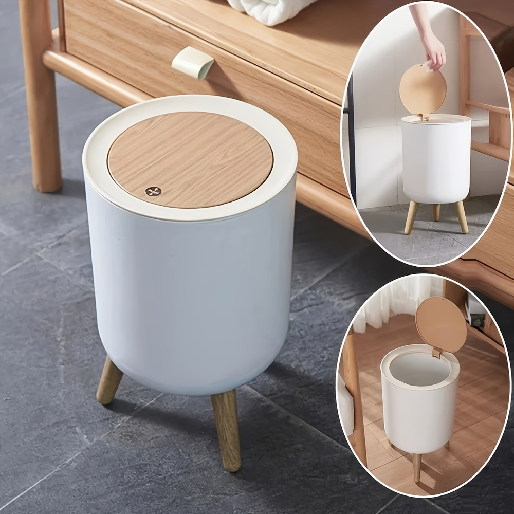 Tall Trash Can, Living Room, Kitchen, Bedroom, Bedside Storage Bucket, Household Large- Trash Can