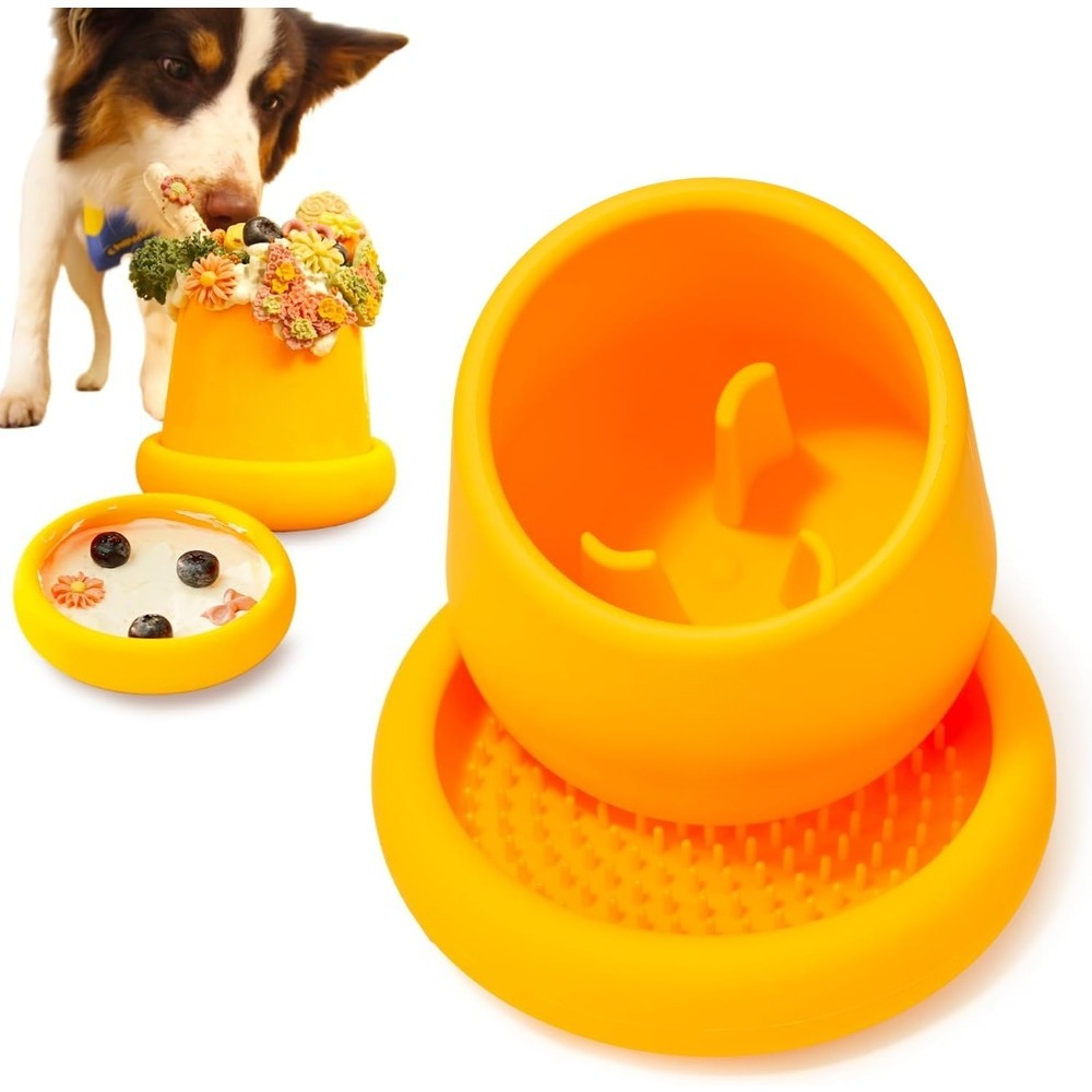 Dog Enrichment Bowl and Feeding Toy Set