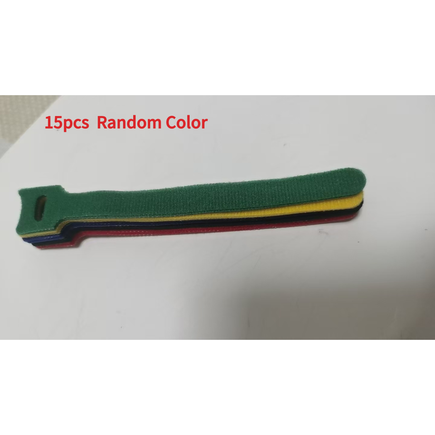 TEMU per cavi in nylon multicolore con gancio e anello, 15 pezzi - Cinghie autoadesive riutilizzabili per la gestione dei cavi per casa e ufficio,