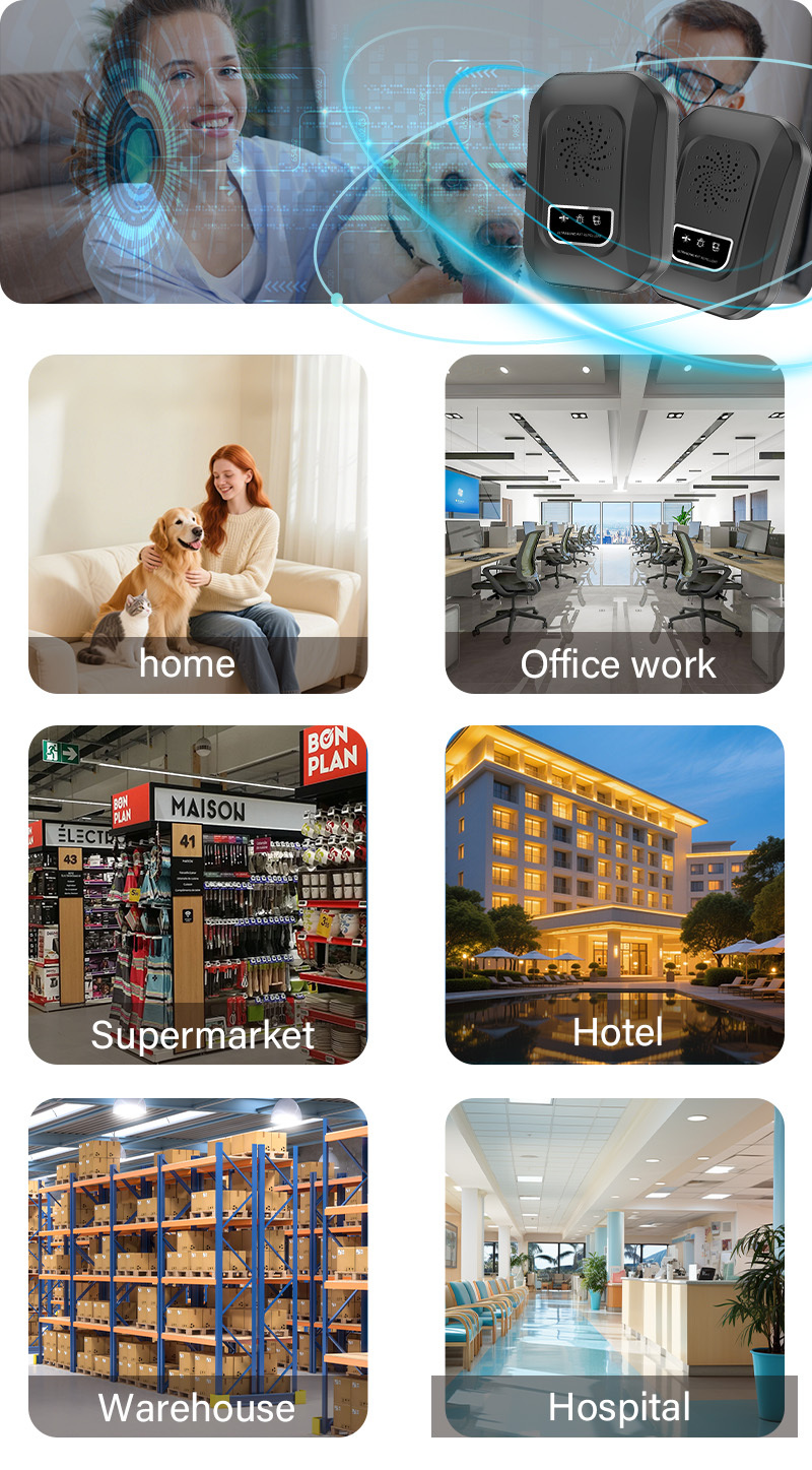 Repelente de Plagas Portátil con Tecnología de Ondas Sonoras, Ajuste Inteligente de Frecuencia y Funcionamiento Silencioso - Para Mascotas, Eliminador de Mosquitos, Moscas, Hormigas, Cucarachas - Uso en Casas, Autocaravanas - Dispositivo Compacto de Tecnología de Ondas Sonoras