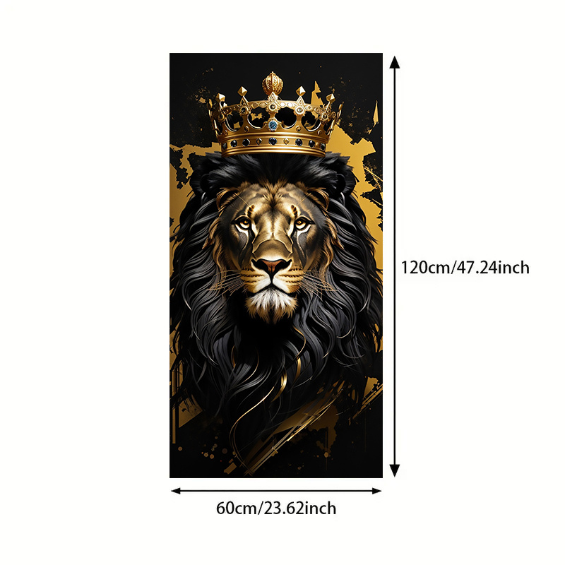 TEMU 2d Flat, 2d/flat 1pc 23.62inch*47.24in/ 60cm*120cm Frameless Modern Canvas Painting Art For Living Room Modern Canvas Poster For Bedroom And