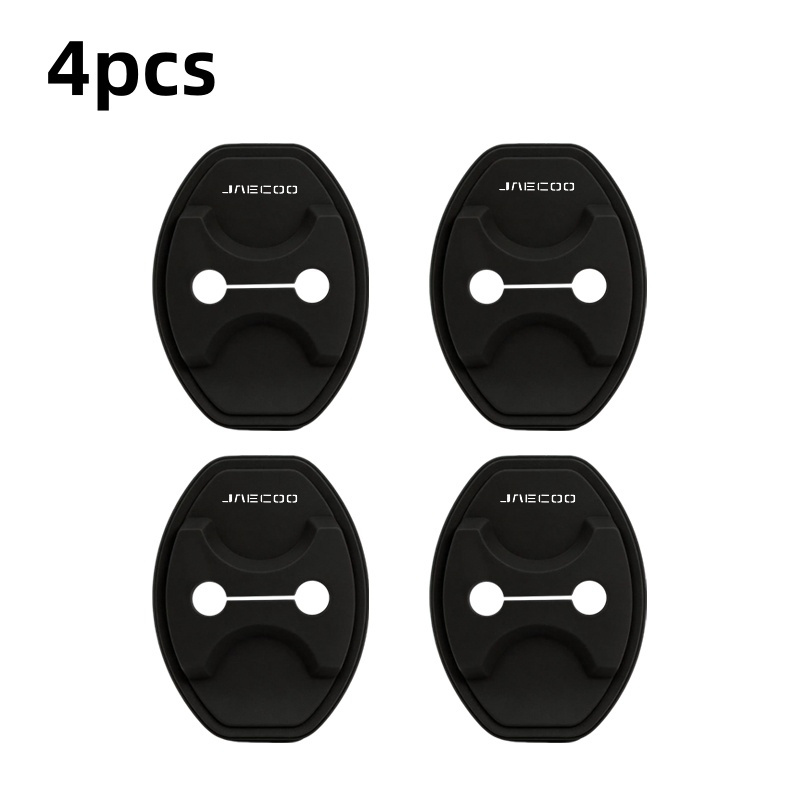 TEMU Suitable For Automotive Silicone Magnetic Door Lock Cover- Strong Magnetic Adsorption, No Drilling And Detachable, Anti-collision And Scratch