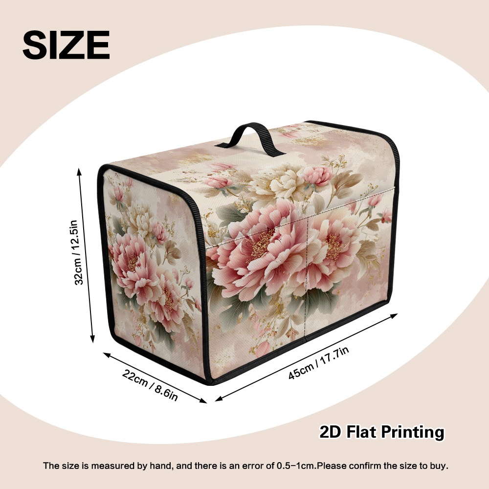 TEMU 1pc 2d Flat Mother's Day Pattern Sewing Machine Cover Dust Protector, Household Sewing Machine Cover, Dust Protector Cover , Sewing And Knitting