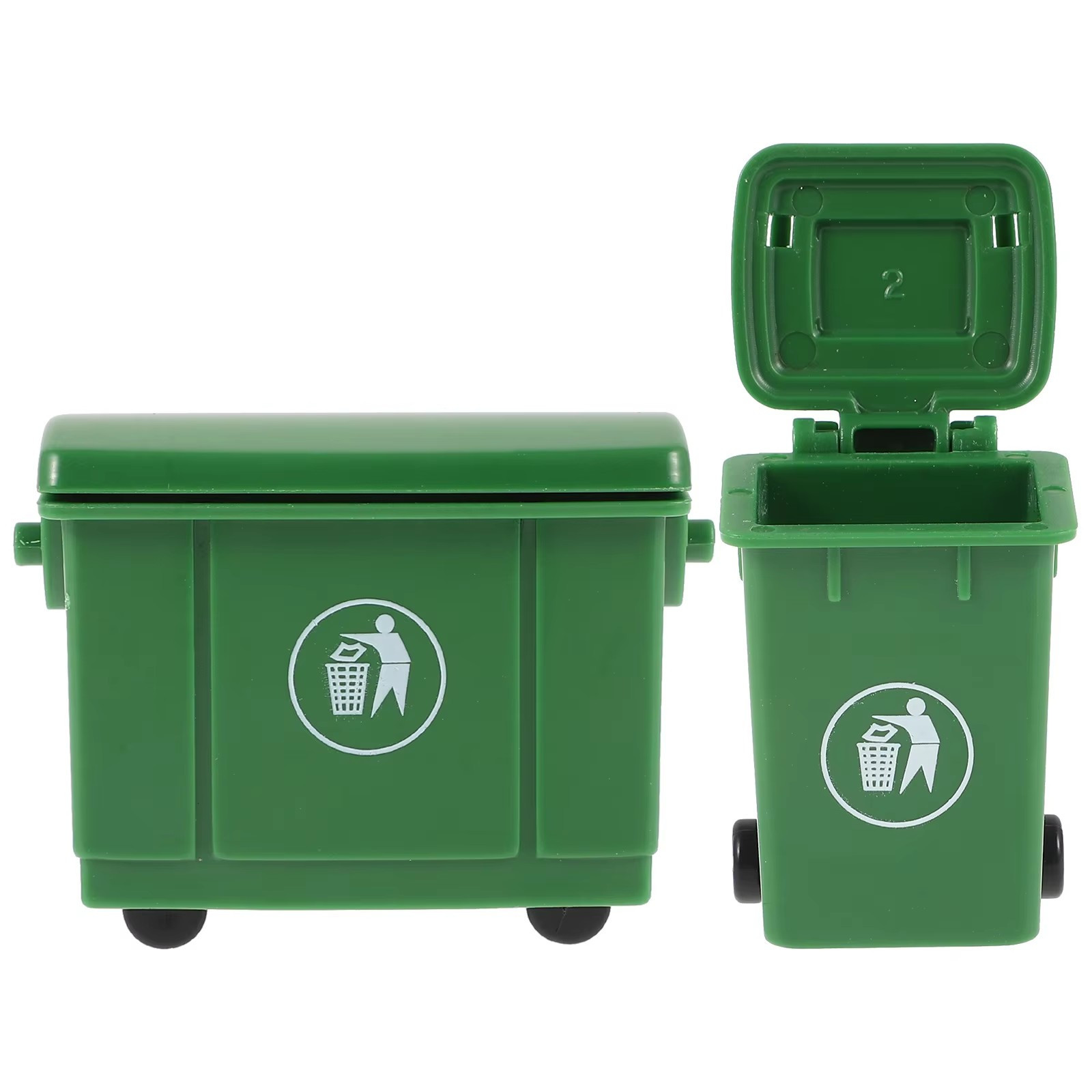 Miniature Trash Cans Mini Simulation Garbage Trash Bin Model Furniture Ornaments Kit Additions Micro Landscape, Art Decor Gift