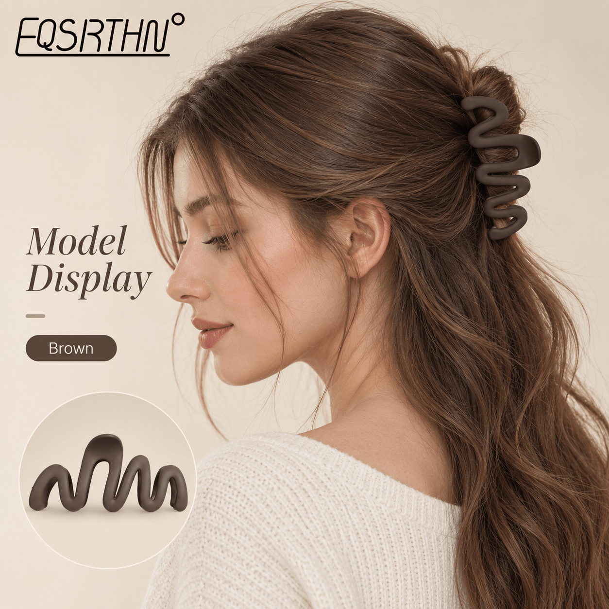 8pcs Wave Hair Claw Clips Set for Daily Styling