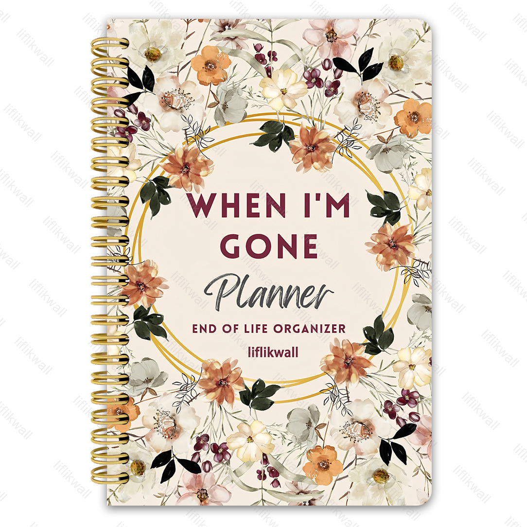 TEMU 1pc End-of-life Wishes Notebook - End-of- Plan Book, And Gratitude Diary, Suitable For Family Planning, Commemorative Gift