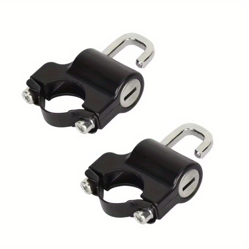 E-shop Set mit 2 Universal-Helm-Schlössern für Motorräder, sichere Diebstahlsichere Drahtseilhaken für Elektrofahrzeuge, ohne Batterie