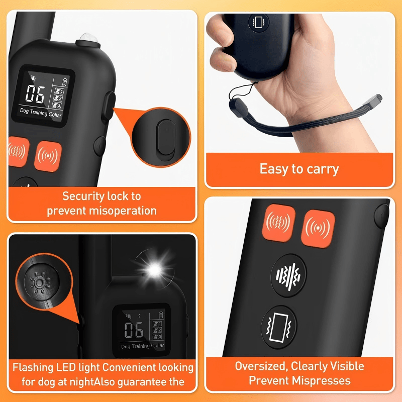 Pet Dog Training Collar Kit Efficient Adjustable Collar Intelligent Remote Control Dog Training Device