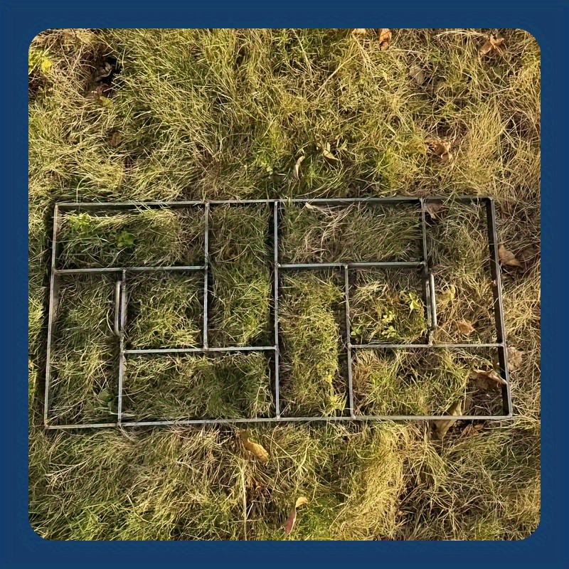 TEMU 2025 New Model With Design| Heavy-duty Steel Molds For Garden - Slip-resistant And Durable Concrete, Suitable For Outdoor Walkways And Patios|