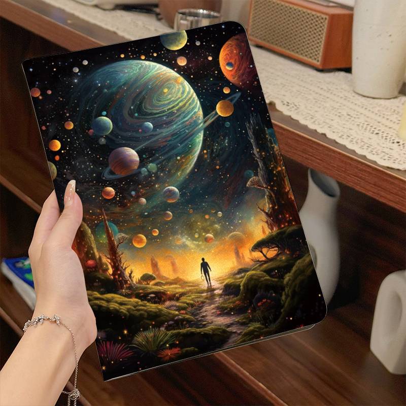 

Foldable Lightweight Protective Case /s8/s9 Series - , Auto Sleep/wake , Soft Leather, Tablet Cover | Artistic Tablet Case | Stylish Tablet Accessory