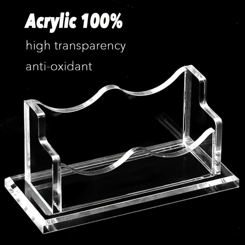 Custom Engraved Acrylic Business Card Holder - Personalized Name & Logo, 12 Design Options, High-Quality Engraving, Modern Minimalist Desk Organizer for Office, Unisex Corporate Gift, Business Card Holder for Desk, Professional Accessory, Sleek Design, Durable Construction, Card Display Stand, Office Accessory, Office Desk Accessory, Visit Card Holder, Photocard Holder, Desk Business Card Holder, Business Card Stand, Desk Calendar, Business Card Case, Business Card Holder/female