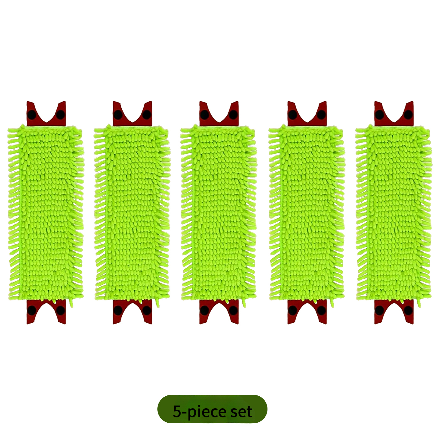 TEMU 5 Lingettes de Rechange pour Balai à Plat, Adaptées aux Balais à Plat, Chiffon de Balai - Accessoires pour Balai à Plat Maison, Lavables et