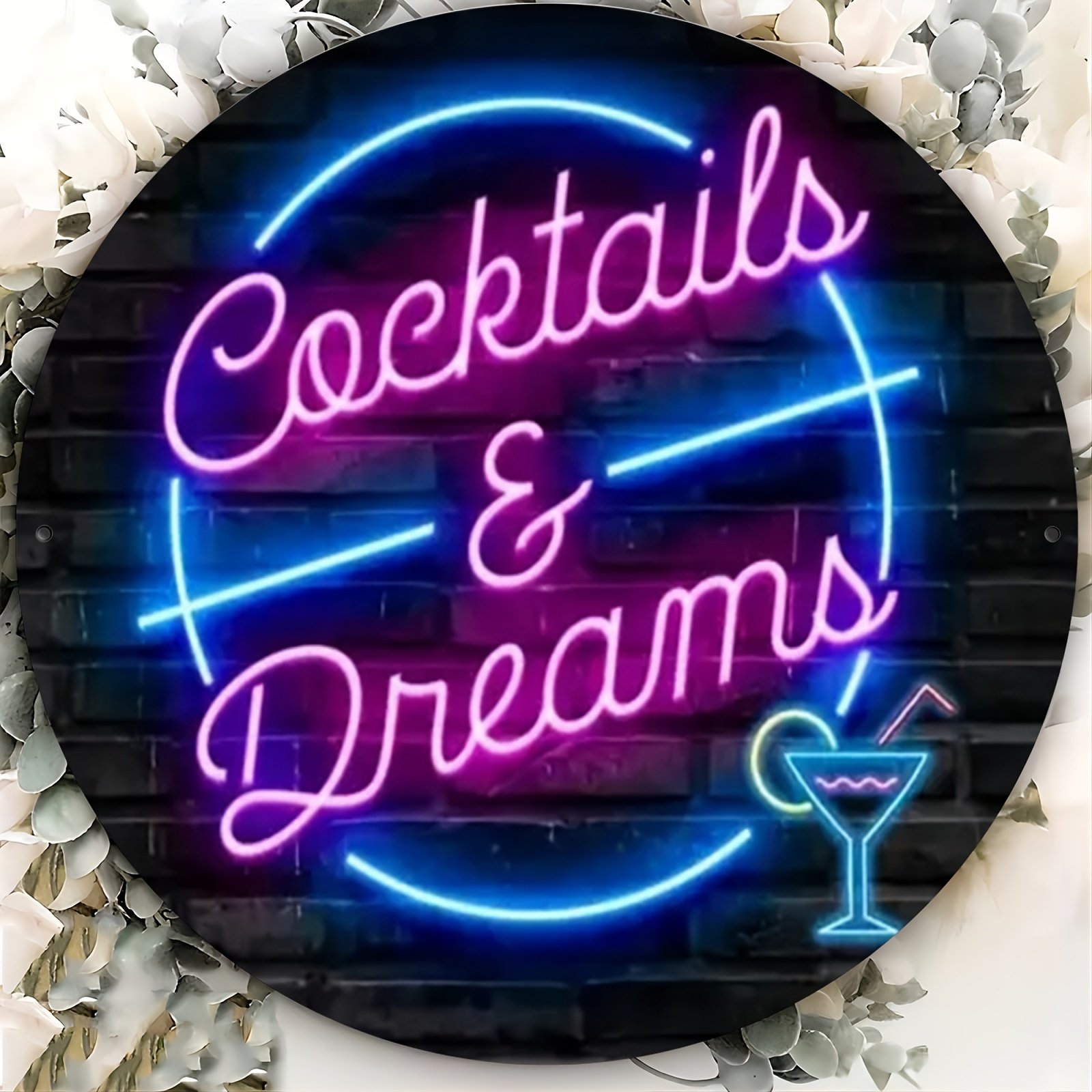 TEMU 2d Flat, [2d Flat] 1pc 2d Print Metal Iron Sign 1pc 2d Glow Vintage Nostalgic Flair, & " Sign - Humorous Wall Art For Home, Bar, Cafe, Garage