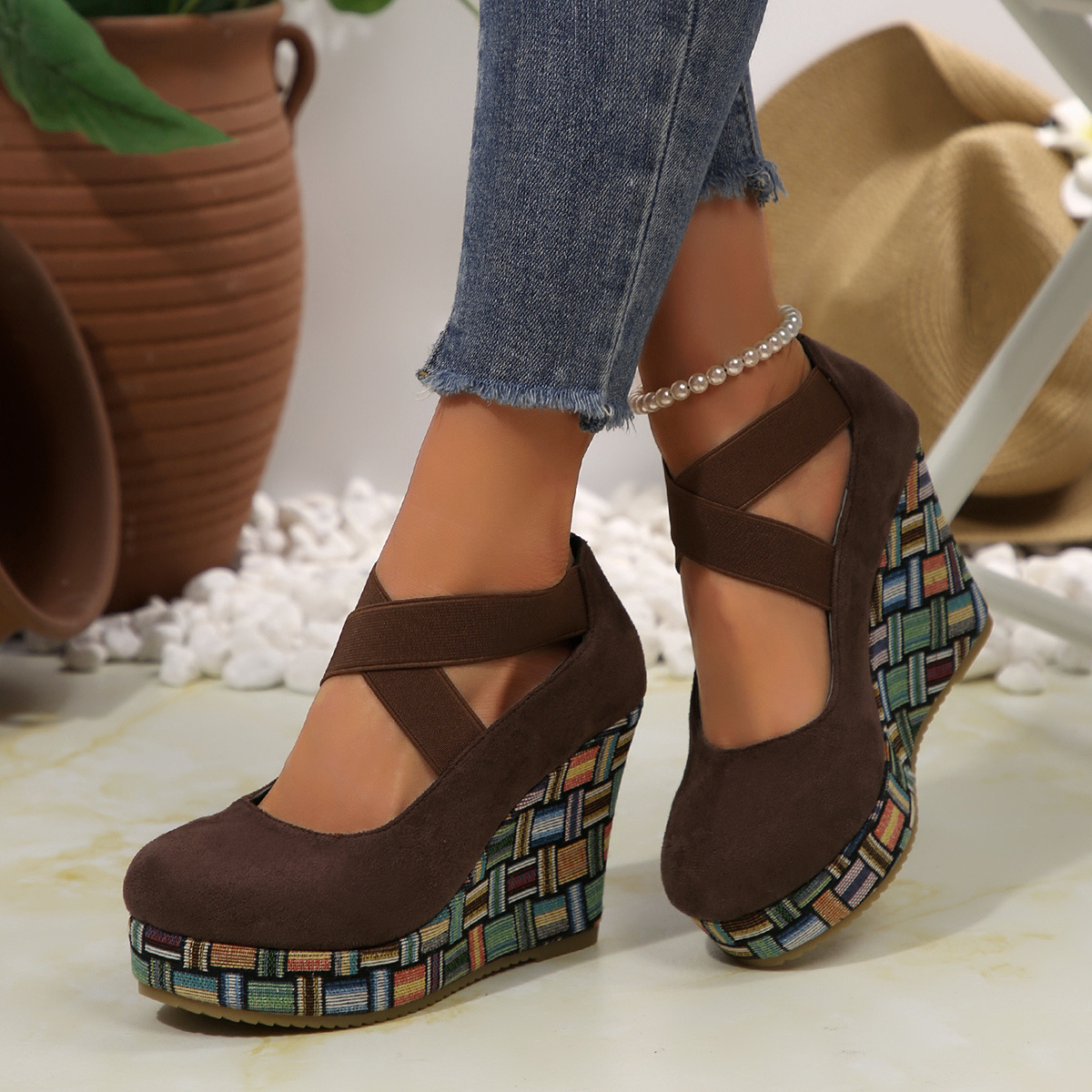 Sandales Confortables Amazon Chaussures Femme Talon CompensÃ