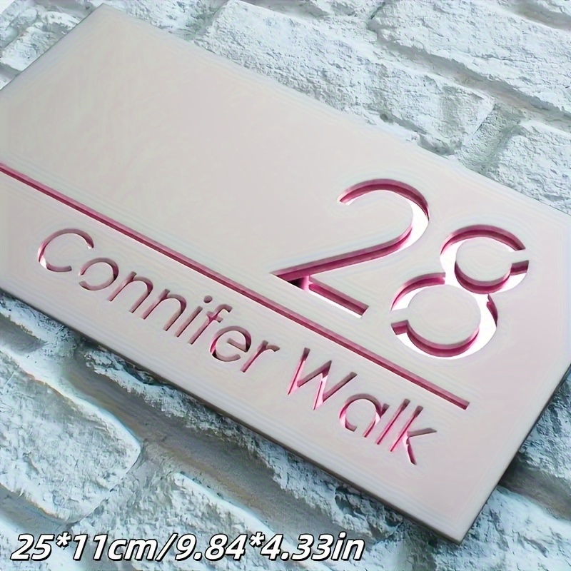 Custom Embossed Name Sign / Plaque – Personalized Home Decor, House Plaque