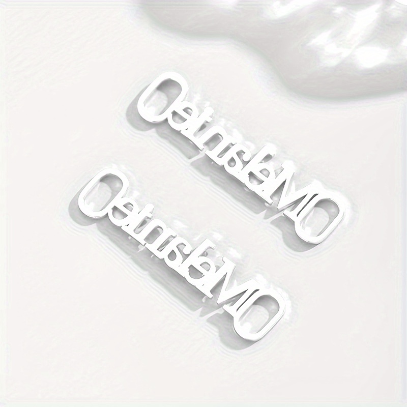 TEMU Custom Stainless Steel Shoelace Tag - Personalized Nameplate With "melanie" Engraving, Stylish & Trendy Accessory For Sneakers & Canvas Shoes,
