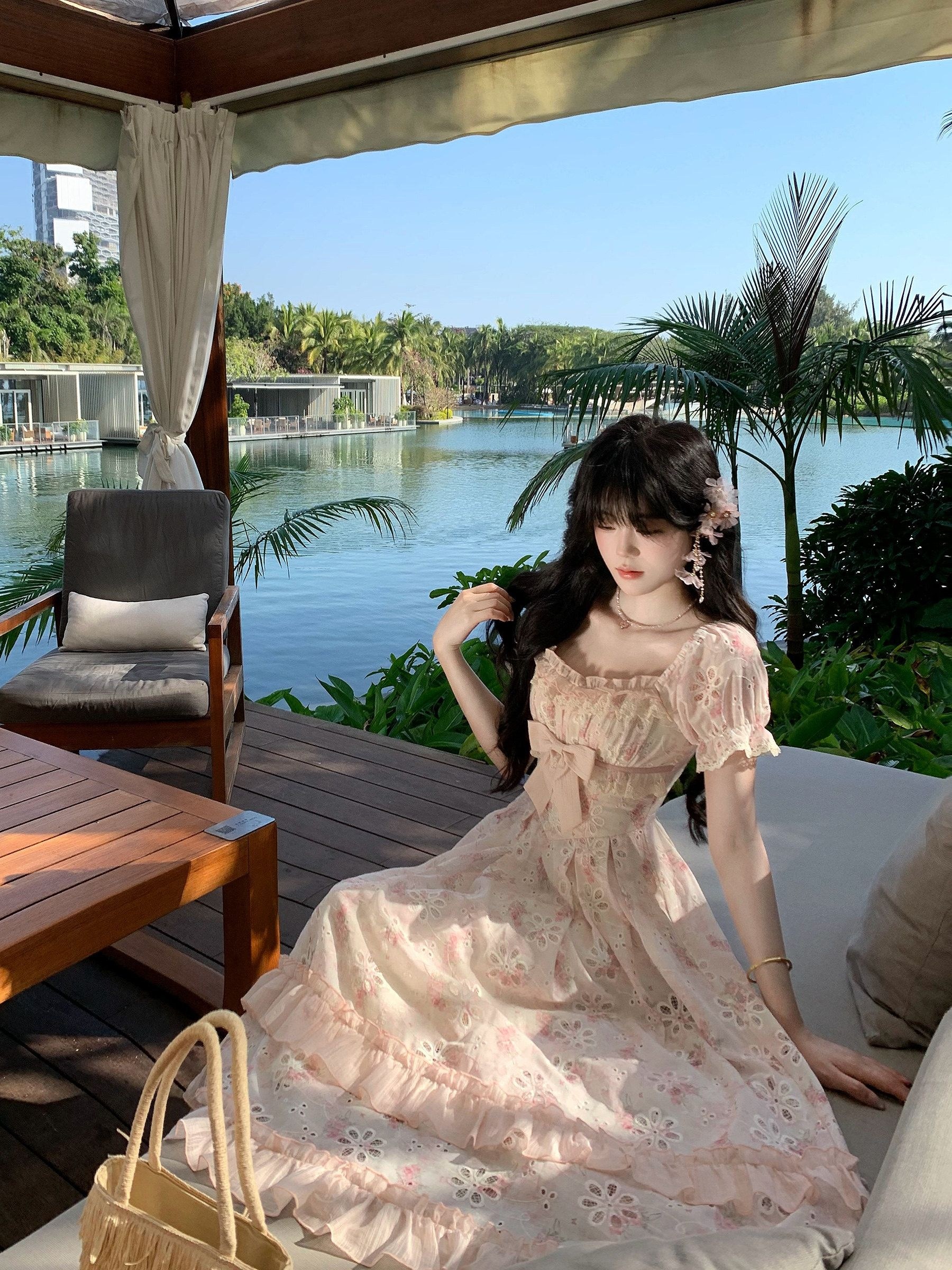 pink dress sold on Temu Canada