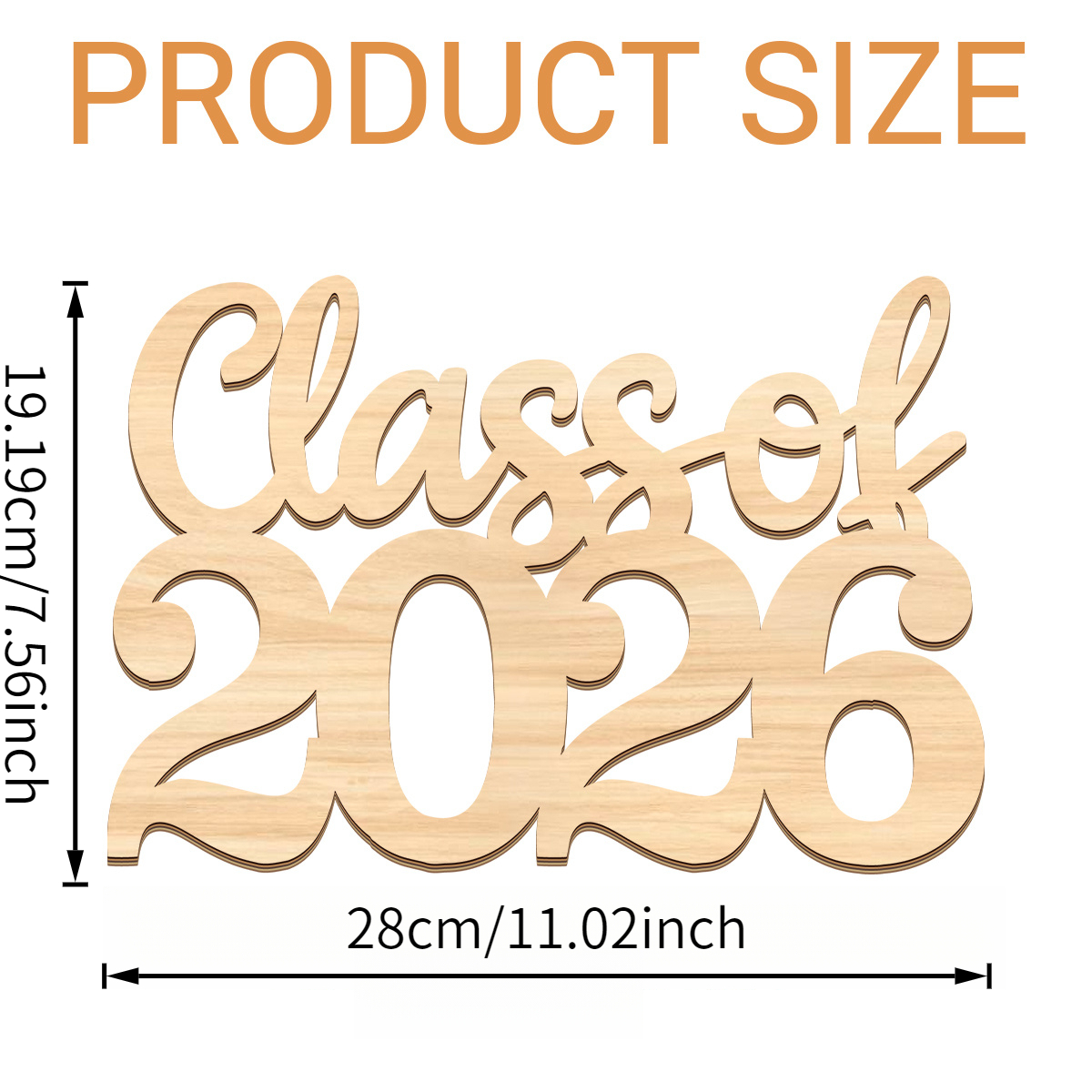 Image of 1pc Of 2d Flat 2026 Graduation Wooden Guest Book, With Graduation Cap Decoration, An Ideal Graduation Gift, Decoration And Supplies For Graduation Ceremonies, 2d Flat